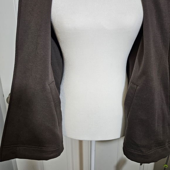 EVERLAST Womens Reversable Zip Up Hooded Jacket, Brown Sz L NWT - Picture 10 of 13